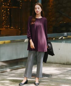 Tiaclasse 【洗える】テーパードパンツ