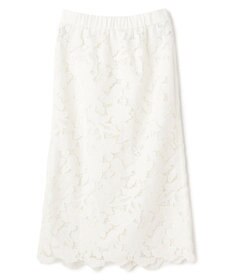 BEIGE， CITRINE / エンブロイダリーレースイージースカート