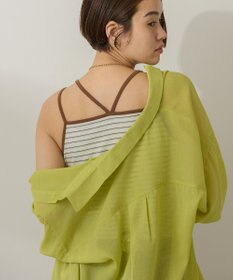 AMERICAN HOLIC カップ付き　バッククロスボーダーキャミソール