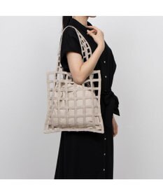 UNBILLION 【テレビ ドラマ着用アイテム】カシュカシュ cachecache / インナー巾着付ラティストート