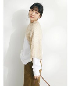 CRAFT STANDARD BOUTIQUE ２ＷＡＹケーブルニットベスト