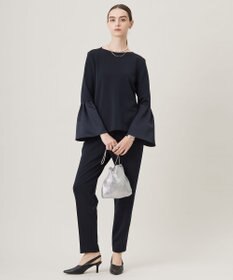 ICB L 【洗える】ミリオーネダンボールニットブラウス