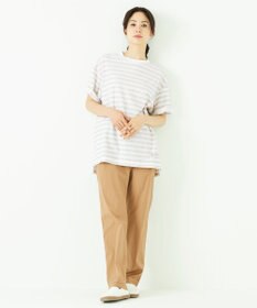 JOSEPH ABBOUD MOUNTAIN 【SPACE】OGリネンボーダー Tシャツ