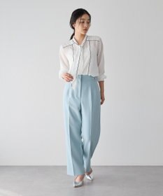 YECCA VECCA サイドベルテッドハイウエストパンツ