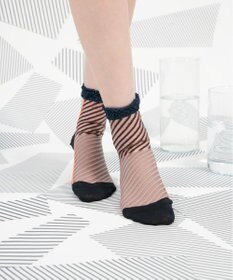 COQ しまうま シアーストライプソックス