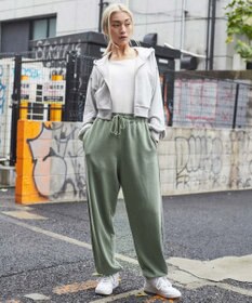 WEGO ピグメントロゴスウェットパンツ