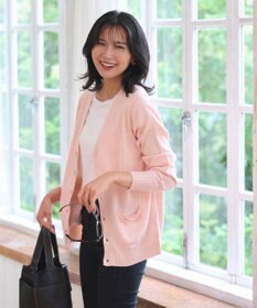 WEGO 【WEB限定/2025年秋冬新作//洗濯OK/毛玉レス/MLXLサイズ展開/オフィス/カジュアル】ベーシックニットカーディガン