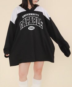 WEGO バイカラースポーツスウェット