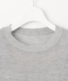 自由区 【ワコールコラボ】【洗える】シアーボーダー ニット