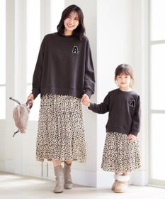 ANY KIDS レオパードスカート