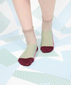 COQ しまうま シアーストライプソックス