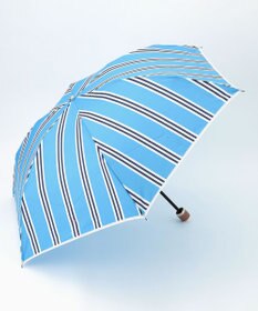 MOONBAT POLO RALPH LAUREN (ポロ ラルフローレン)折りたたみ傘 ワンポイント ストライプ 75デニール 日本製