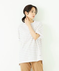 JOSEPH ABBOUD MOUNTAIN 【SPACE】OGリネンボーダー Tシャツ