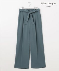 自由区 【カトリエムブーケ】Beau pantalon de forme デザインタックワイドパンツ