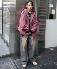 WEGO 【ユニセックス着用ITEM/MLサイズ展開】ワーカーズフードブルゾン