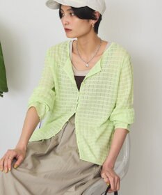 AMERICAN HOLIC シアーチェックカーディガン