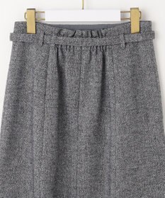 ANY SIS 【洗える】ラメツイードナローフレア スカート
