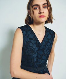 GRACE CONTINENTAL ローズレースドレス