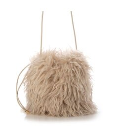 UNBILLION カシュカシュ cachecache / ウェーブファー巾着ショルダー