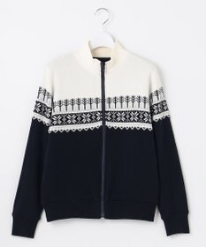 23区GOLF 【WOMEN】【リバーシブル】ノルディック柄　リバーシブル ブルゾン