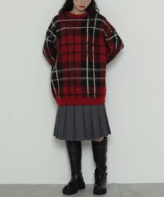 WEGO 【2025年秋冬新作】シャギーパターンニットBIGプルオーバー