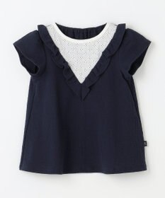 組曲 KIDS 【150-160㎝】サッカーストライプ ブラウス