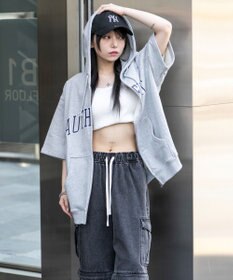 WEGO 【ユニセックス着用ITEM】カレッジロゴジップパーカー（SS）