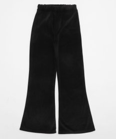 WEGO 【ウエストゴム】ベロアフレアパンツ