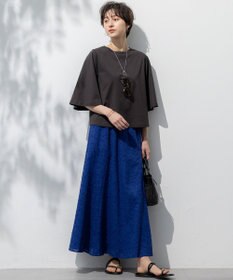 23区 L 【洗える】ハイエンド フレアスリーブ Tシャツ