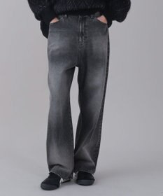 WEGO 【ユニセックス着用ITEM/SMLサイズ展開/ウエスト調整可】バギーデニムパンツ