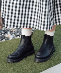 INTER-CHAUSSURES 【BUSSOLA】撥水厚底サイドゴアショートブーツ