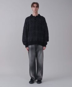 WEGO 【ユニセックス着用ITEM/SMLサイズ展開/ウエスト調整可】バギーデニムパンツ