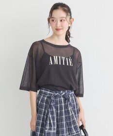 earth music&ecology 【接触冷感】ロゴ刺繍シアープルオーバ