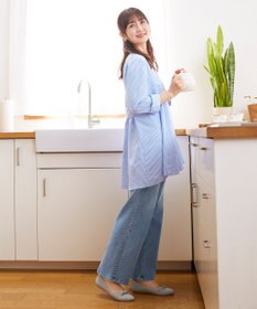 Tiaclasse 【安田美沙子さん/小倉優子さん着用】【洗える】ストレッチワイドデニム