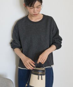 AMERICAN HOLIC ラメ裏毛スウェットプルオーバー