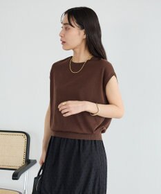 CRAFT STANDARD BOUTIQUE 【2点SET】ストール付きノースリーブニットプルオーバー