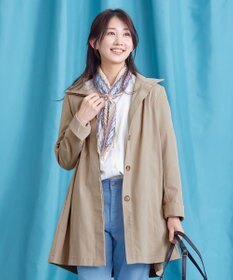 Tiaclasse 【洗える】スタンドカラープリーツコート