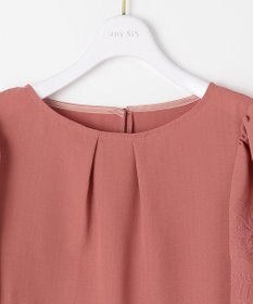 ANY SIS L 【洗える】エンブロイダリーフレアスリーブ ブラウス