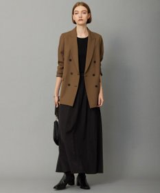 ICB L 【洗える】ウール2WAYストレッチ ダブルブレストジャケット