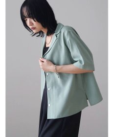 Green Parks 接触冷感　開襟シャツ