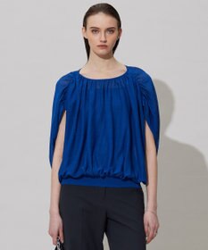 ICB L 【洗える】アセテートペーパーハイゲージ プルオーバーニット