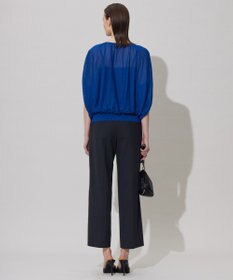 ICB L 【洗える】アセテートペーパーハイゲージ プルオーバーニット