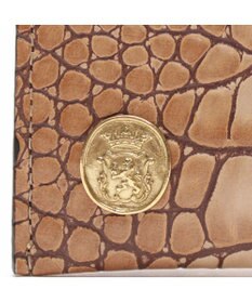 A.D.M.J. 【牛革】クロコ型押しオーガナイザーパース