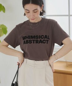 WEGO 【ANGIE VINTAGE】フロッキーロゴプリントTシャツ