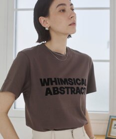 WEGO 【ANGIE VINTAGE】フロッキーロゴプリントTシャツ
