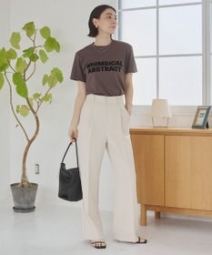 WEGO 【ANGIE VINTAGE】フロッキーロゴプリントTシャツ