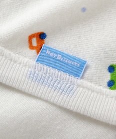 MIKI HOUSE HOT BISCUITS 【50-60cm】 フライス コンビ肌着 プリント柄