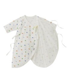 MIKI HOUSE HOT BISCUITS 【50-60cm】 フライス コンビ肌着 プリント柄