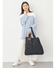 earth music&ecology Ｌｅｅ×ｅ．ｍ．ａ．ｅ　ＢＯＲＤＥＲ　Ｌ／Ｓ　ＴＥＥ