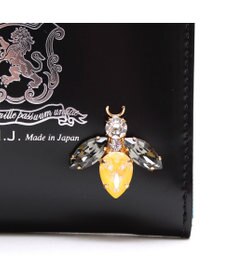 A.D.M.J. 【ミニ財布 / クリスタル×牛革】カルヴィ/ザ・ビー スモールウォレット